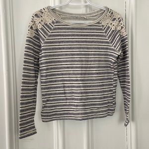 Long sleeved striped shirt